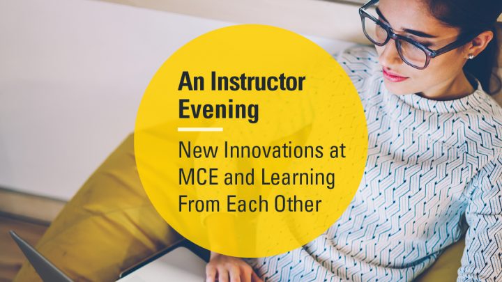 McMaster Continuing Education – An Instructor Evening.