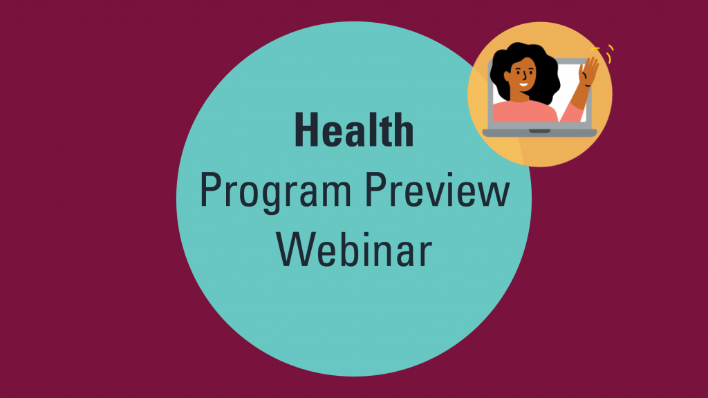 Health Program Preview Webinar