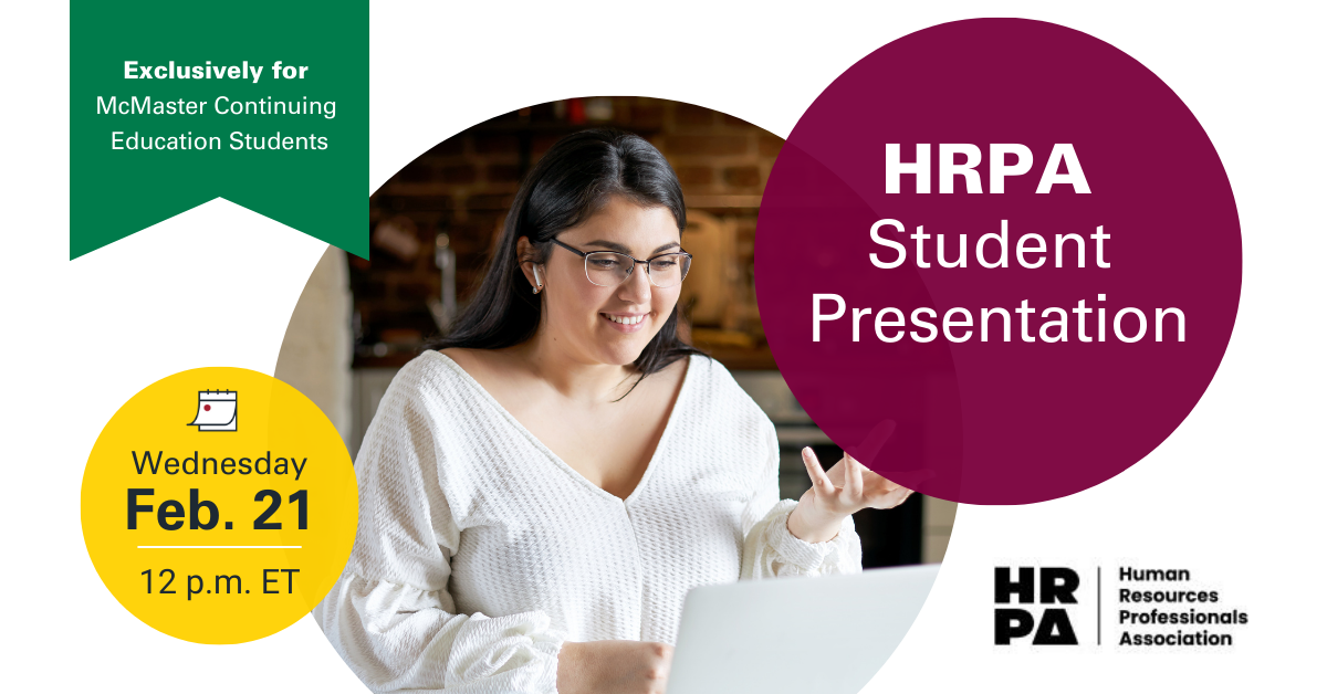 HRPA Student Presentation McMaster Continuing Education